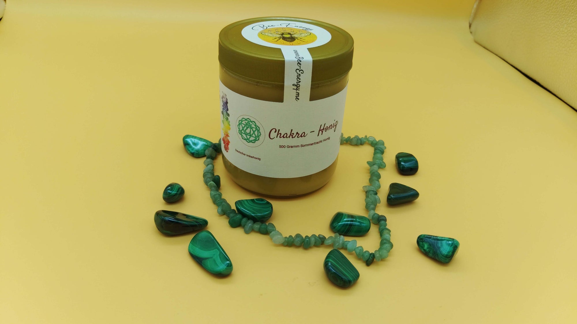 Anahata Chakra Honig Glas